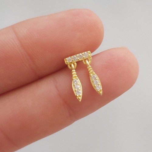 İndian Küpe Gold Tek