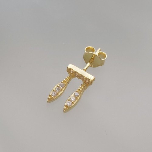 İndian Küpe Gold Tek