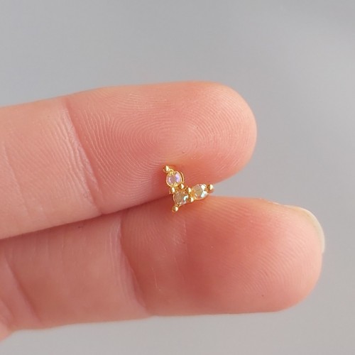 Mirror Tiny Kalp Piercing Gold