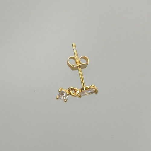 Tail Mini Küpe Gold