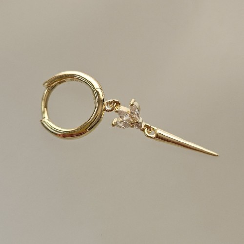 Lotus Bullet 925 Gümüş Küpe 