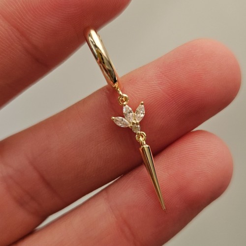 Lotus Bullet 925 Gümüş Küpe 