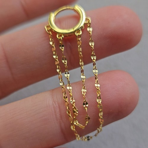 Lea Chain Küpe Gold