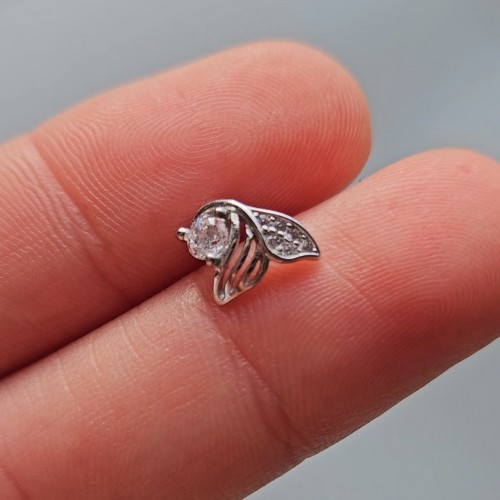 Mermaid Mini Pin Küpe Silver