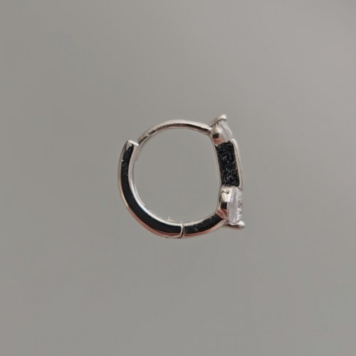 Chloe Mini Halka Küpe Silver