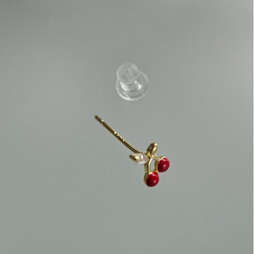 Cherry Kiraz 925 Gümüş Küpe