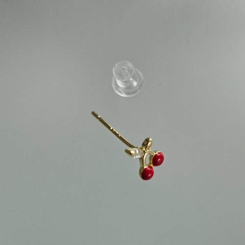 Cherry Kiraz 925 Gümüş Küpe