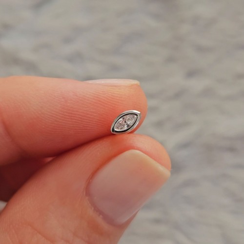 Mini Göz Küpe Silver