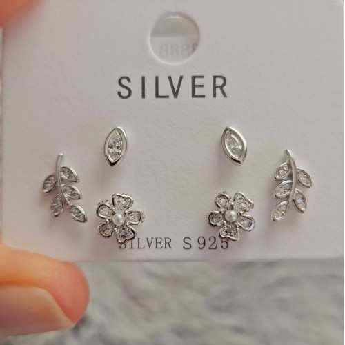Mini Göz Küpe Silver