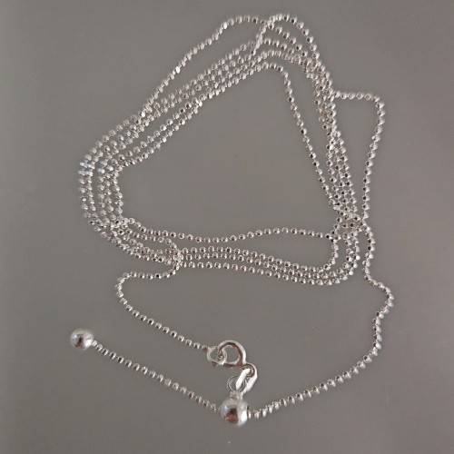 Bel Zinciri Silver 80cm