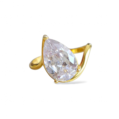 WAVE DAMLA TAŞLI YÜZÜK