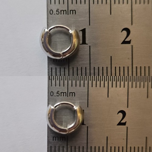 ULTRA MINI KALIN HALKA 925 GÜMÜŞ KÜPE