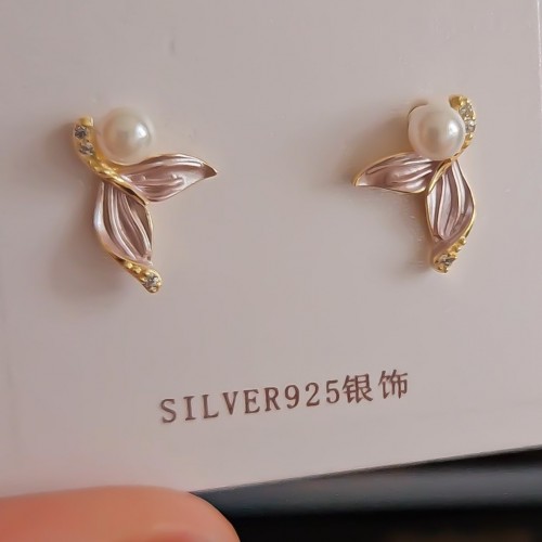 BABY PINK MERMAID 925 GÜMÜŞ KÜPE