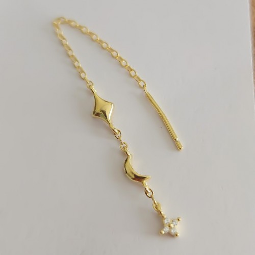 MOON LINE 925 GÜMÜŞ KÜPE