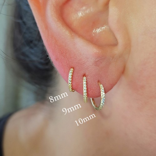 10mm MİNİ HALKA 925 GÜMÜŞ KÜPE