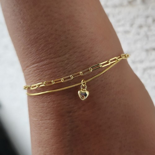 LUCIA KALP ATAÇ İKİLİ 925 GÜMÜŞ BİLEKLİK