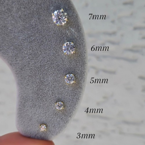 6MM VIP TEK TAŞ  925 GÜMÜŞ KÜPE