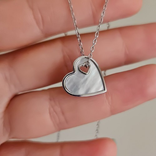 SEDEF LOVE KALP 925 GÜMÜŞ KOLYE