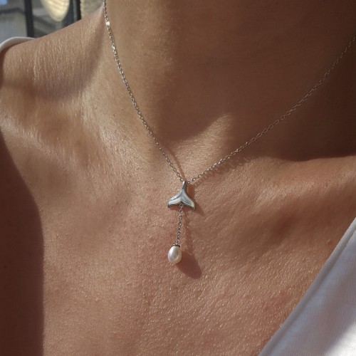 SEDEF İNCİLİ MERMAİD 925 GÜMÜŞ KOLYE