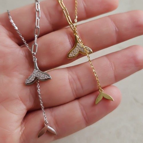 MERMAID ATAÇ 925 GÜMÜŞ KOLYE