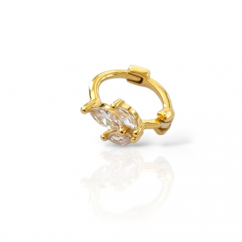 TULİP MİNİ HALKA 925 GÜMÜŞ KÜPE