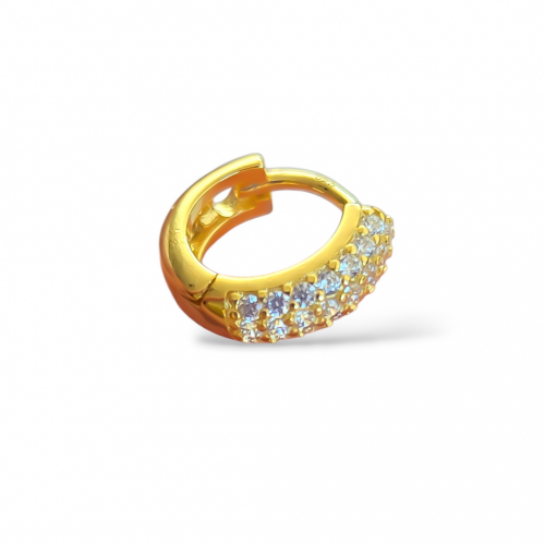 MİNİ KALIN HALKA 925 GÜMÜŞ KÜPE