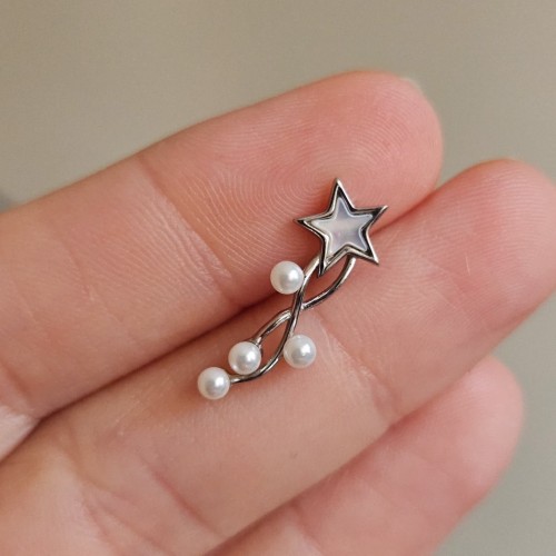 JULES YILDIZ 925 GÜMÜŞ KÜPE