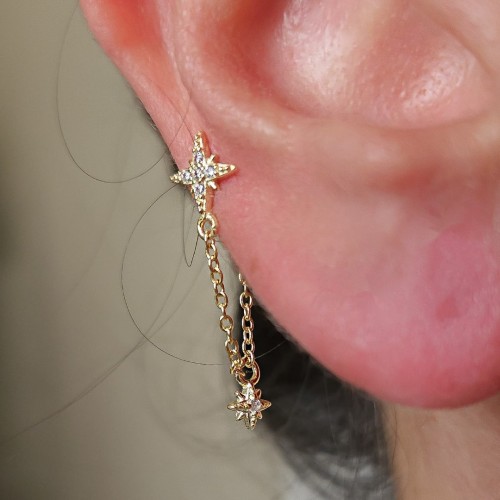 MADDY KUTUP YILDIZI 925 GÜMÜŞ KÜPE