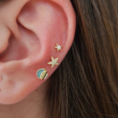 SEA DENİZ YILDIZI 925 GÜMÜŞ KÜPE