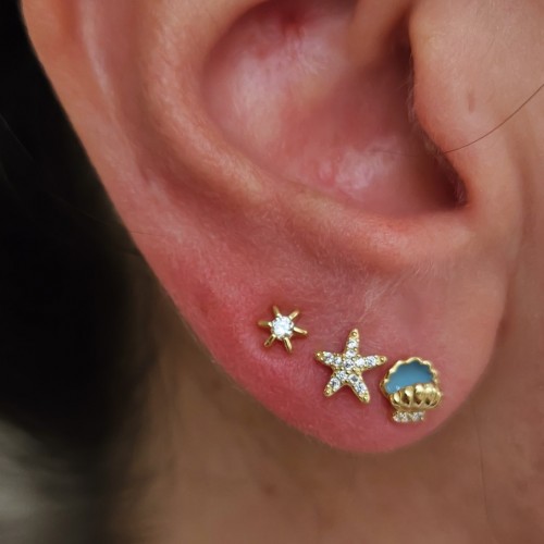 SEA MİNİ YILDIZ 925 GÜMÜŞ KÜPE