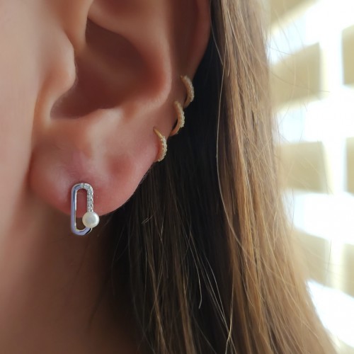 JULES MESSY 925 GÜMÜŞ KÜPE