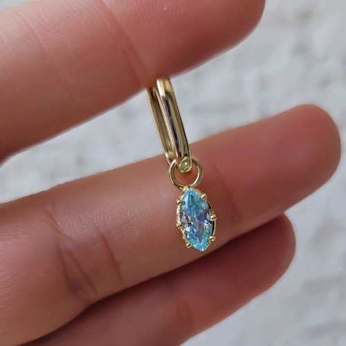 ALEXA AQUA 925 GÜMÜŞ KÜPE 